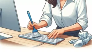 how to clean a keyboard of laptop or tablet